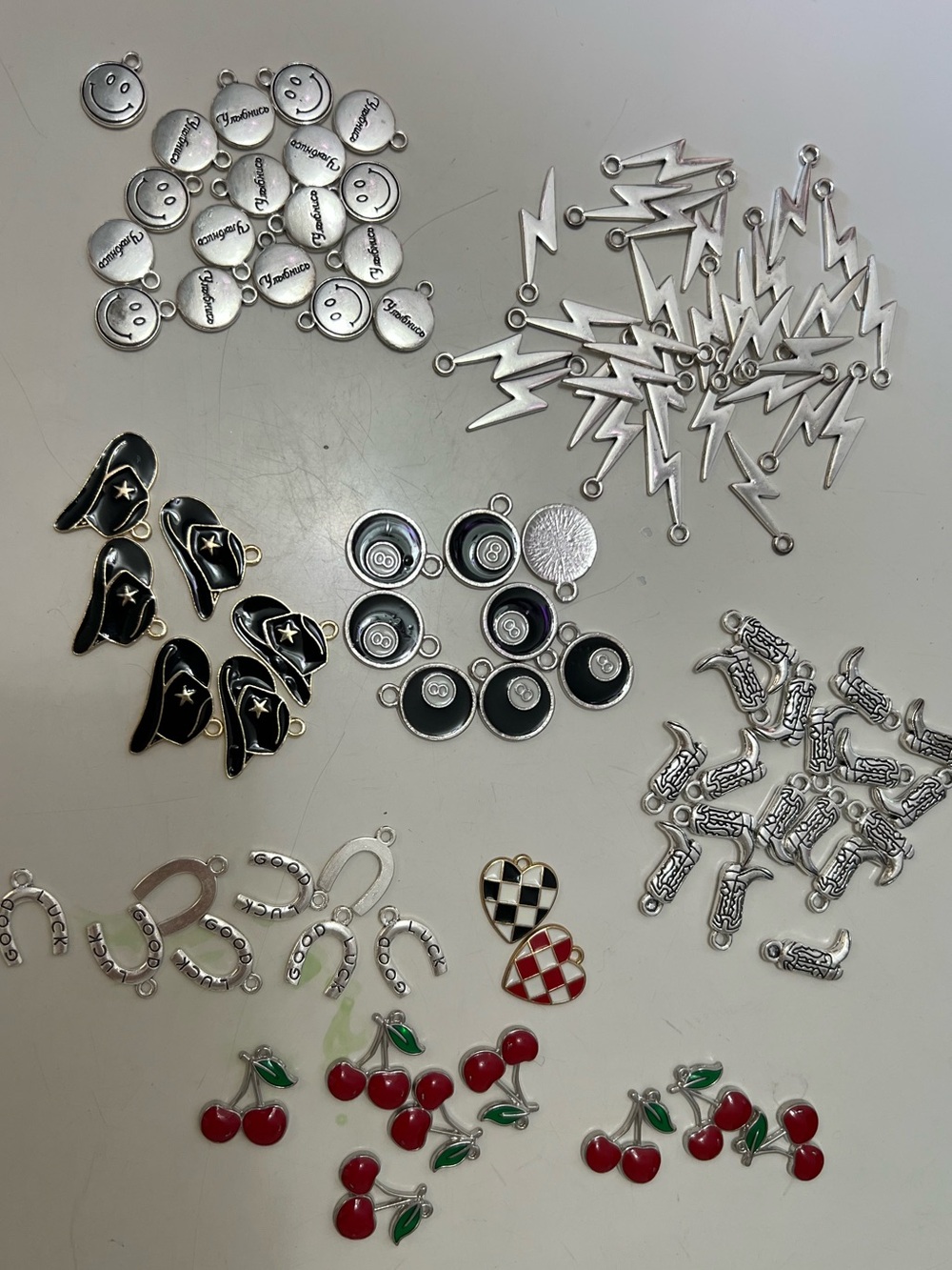 97 Charms for jewelry making